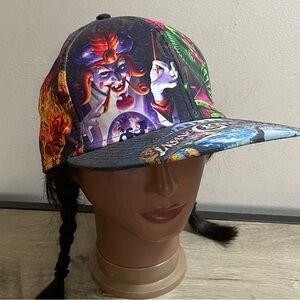 2010 VIRTIS Flex Dark INSANE CLOWN POSSE Carnival Joker Faces FITTED CAP Hat